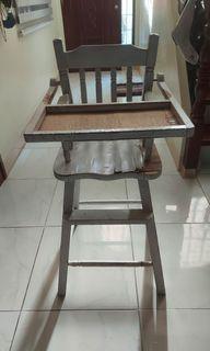 Wooden high chair needs restoration
