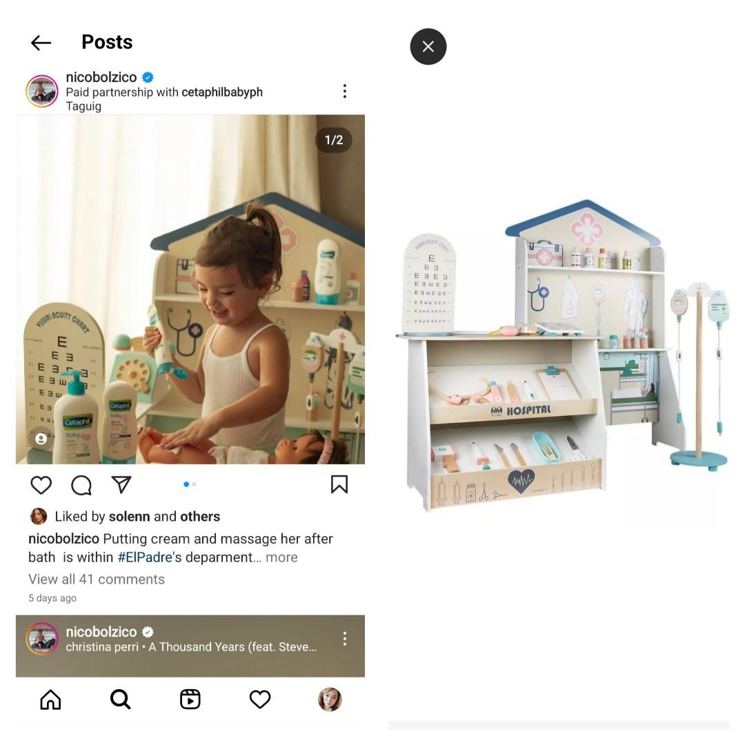 Wooden Hospital Pretend Play Set, Babies & Kids, Baby Nursery & Kids