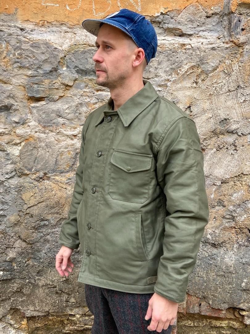 WORKWARE 3 DAYS UNION USN A2 DECK JACKET (Category: Coats, Jackets and Outerwear) located in Puerto Princesa. Submitted by lotsstuff (Listing ID 1189885039, Image 2). Description: MEDIUM PIT 20 LENGTH 27.5 EXCELLENT TO NEW PRICE 2780+SF.