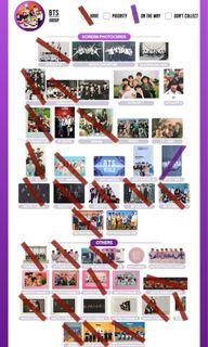 [WTB/LF] bts group pcs