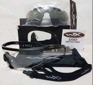 Wx saber advance 3 lens /glasses meet MIL-PRF-32432 ballistic safety standards