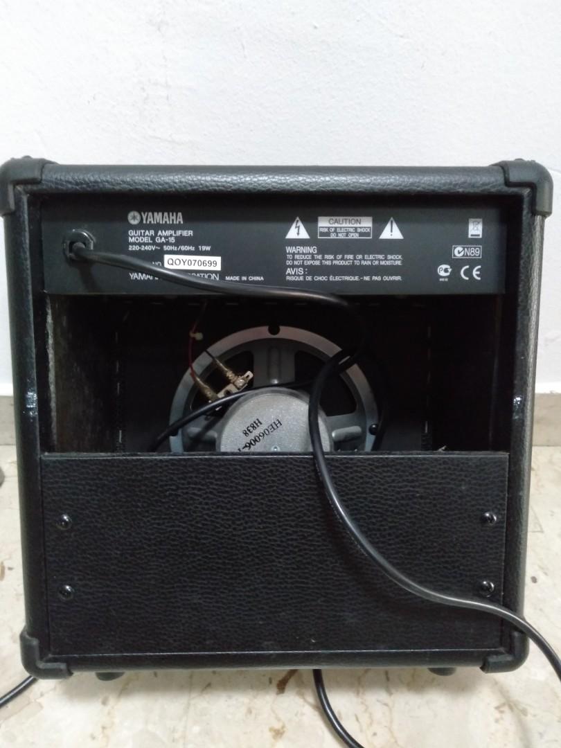 Yamaha GA15 guitar Amplifier, Hobbies & Toys, Music & Media, Musical ...