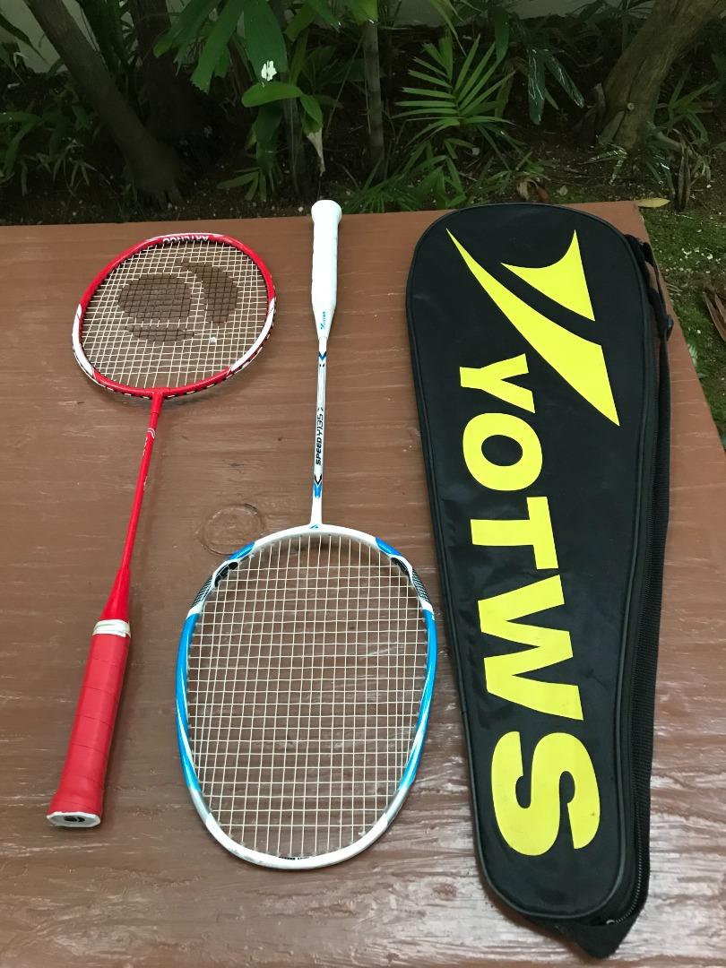 Yonex YOTWS Artengo Pro Kennex badminton rackets 15 to 25., Sports