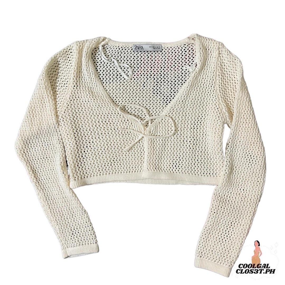 Chenille cardigan zara deals