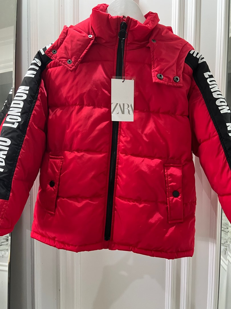 ZARA Puffer Jacket, Babies & Kids, Babies & Kids Fashion on Carousell