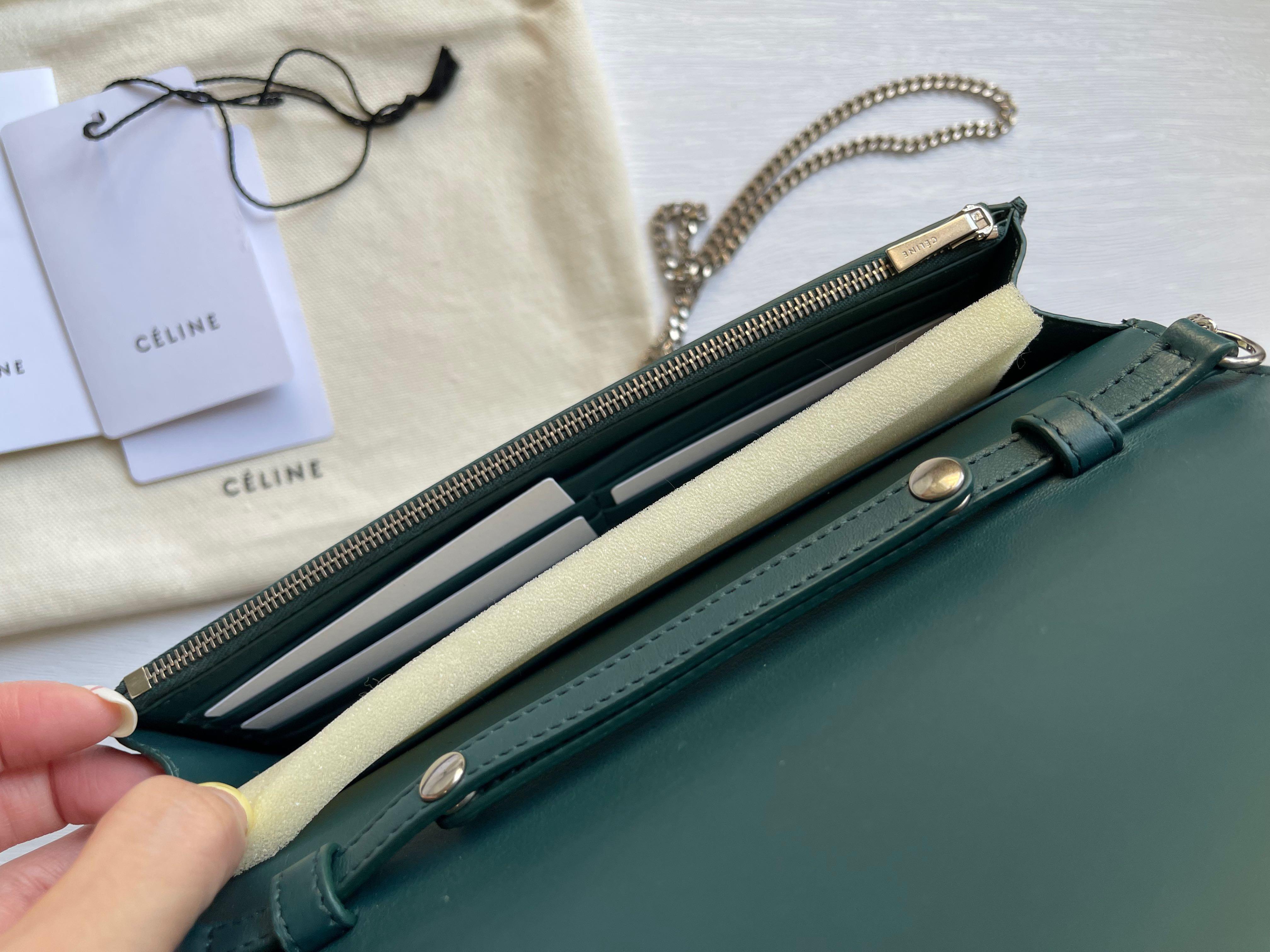 Celine frame discount wallet on chain