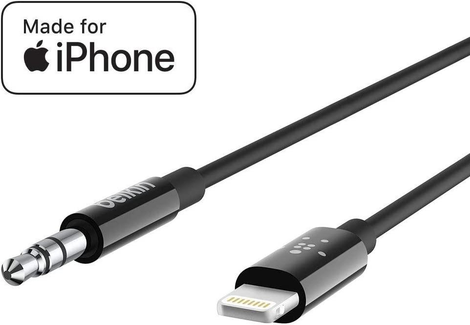 3.5mm Audio Cable with Lightning Connector, MFiCertified Lightning to