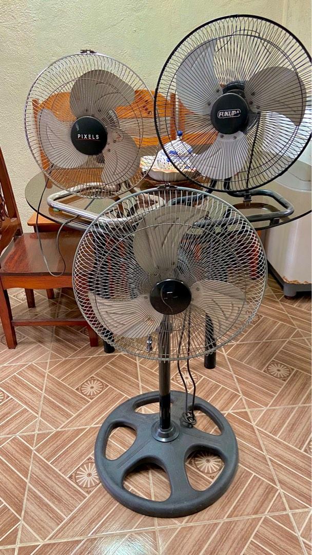 3 Electric Fans different Brand, Furniture & Home Living, Lighting