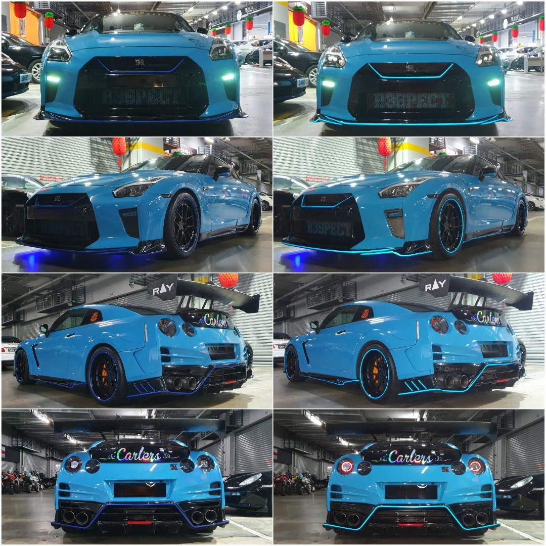 3M Reflective Sticker Tape On (Nissan GTR R35), Car Accessories ...