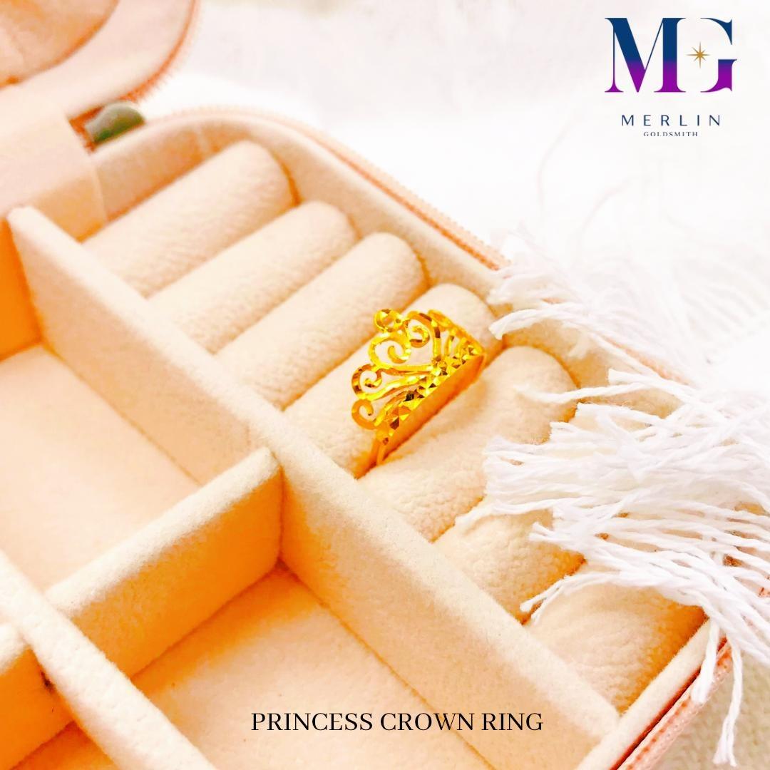 Gold princess crown ring 2025