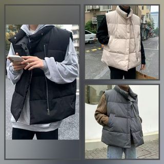 ❤️‍🔥日韓新款男裝保暖加厚棉背心62974838600323110