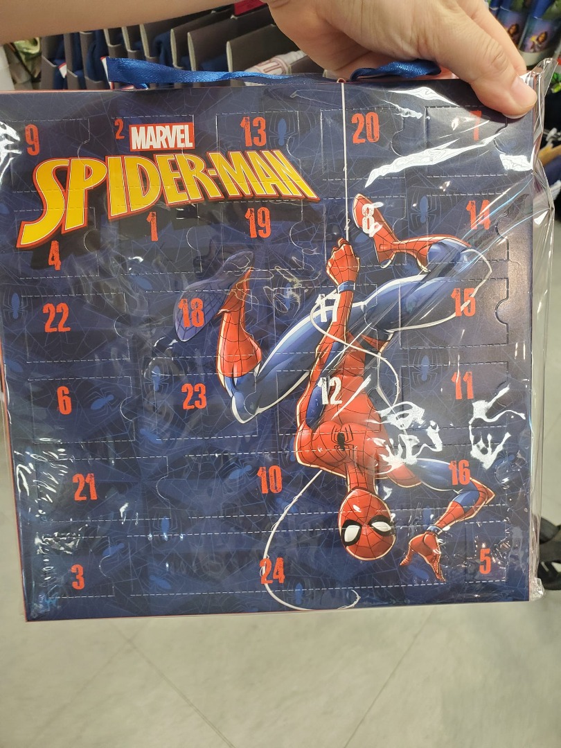 英國直送/英國代購 Marvel Spiderman 聖誕節倒數日曆 Advent Calendar [24件小飾物], 兒童＆孕婦用品