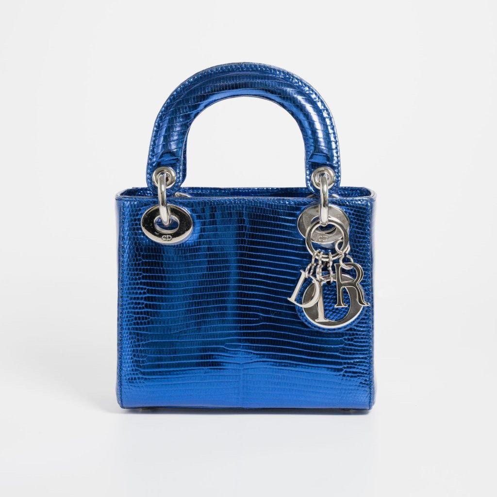lady dior mini blue