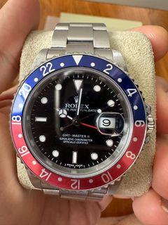 A rare Rolex GMT2 16710 error dial for sale