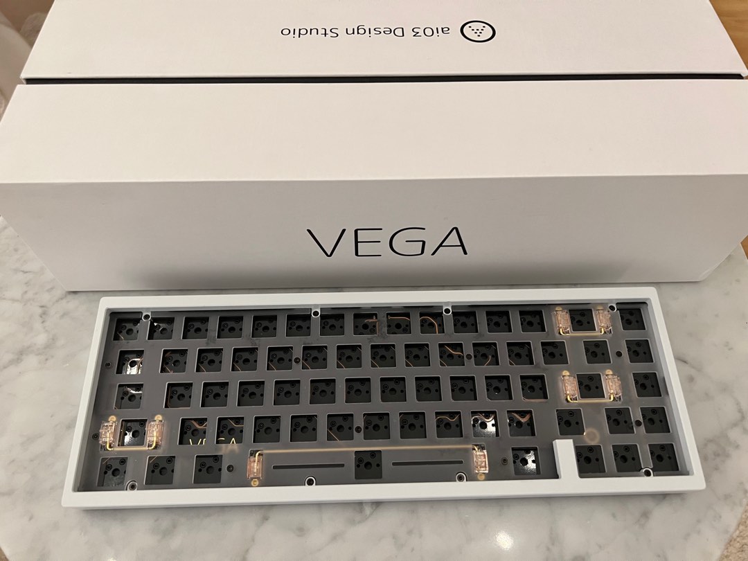 Ai03 Vega 65% E-White Premium Custom Mechanical Keyboard