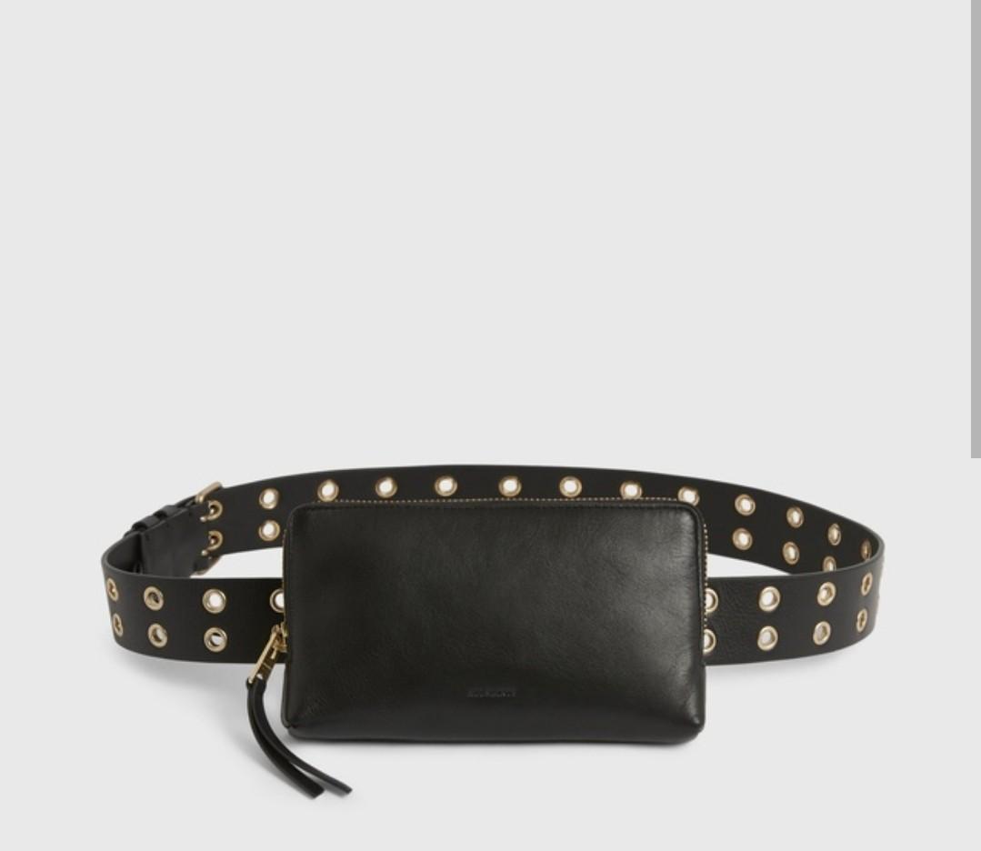 Medium embellished leather shop belt bag