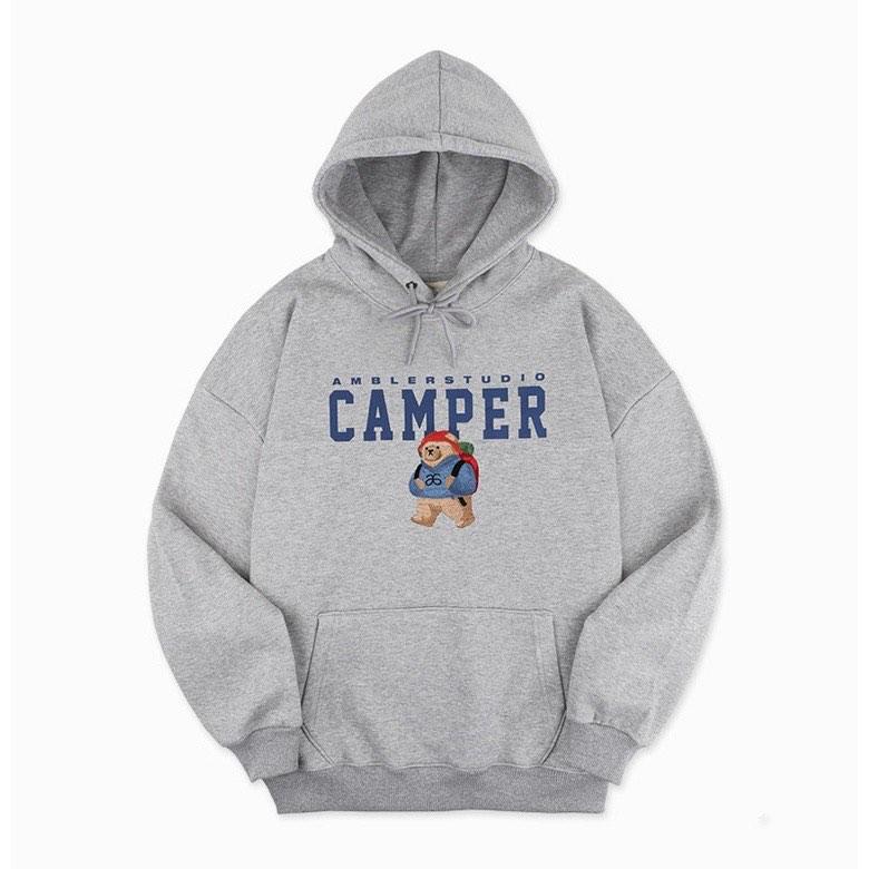 AMBLER Camper Bear Overfit Hoodie, Men's Fashion, Coats, Jackets and