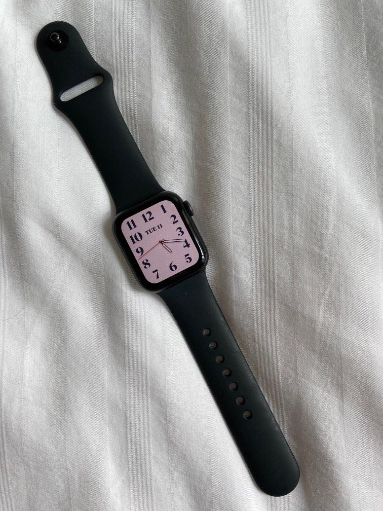 Apple watch space grey with pink band cheap