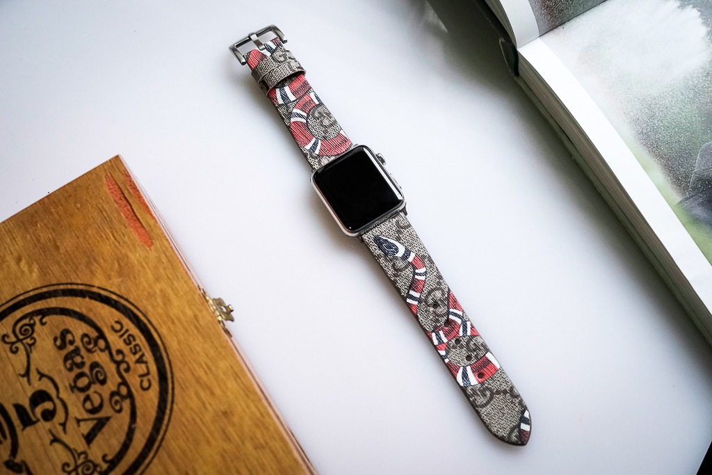 Apple Watch Strap in Genuine Python 42 l 44 l 45 l 49 MM