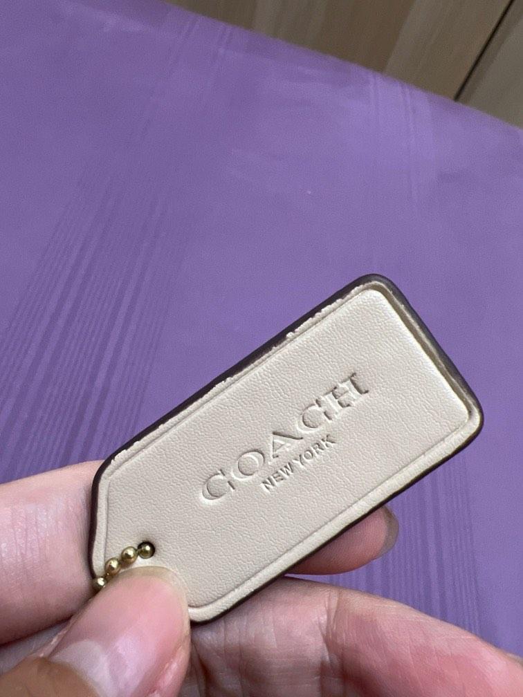 Authentic Brand New Coach Leather Hang Tag Bag Charm Luxury Bags Wallets on Carousell