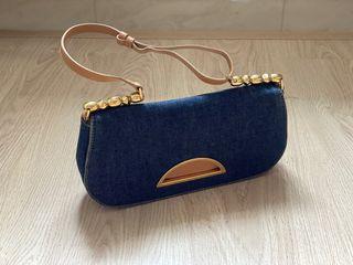 Authentic Christian Dior Denim Malice Shoulder Bag