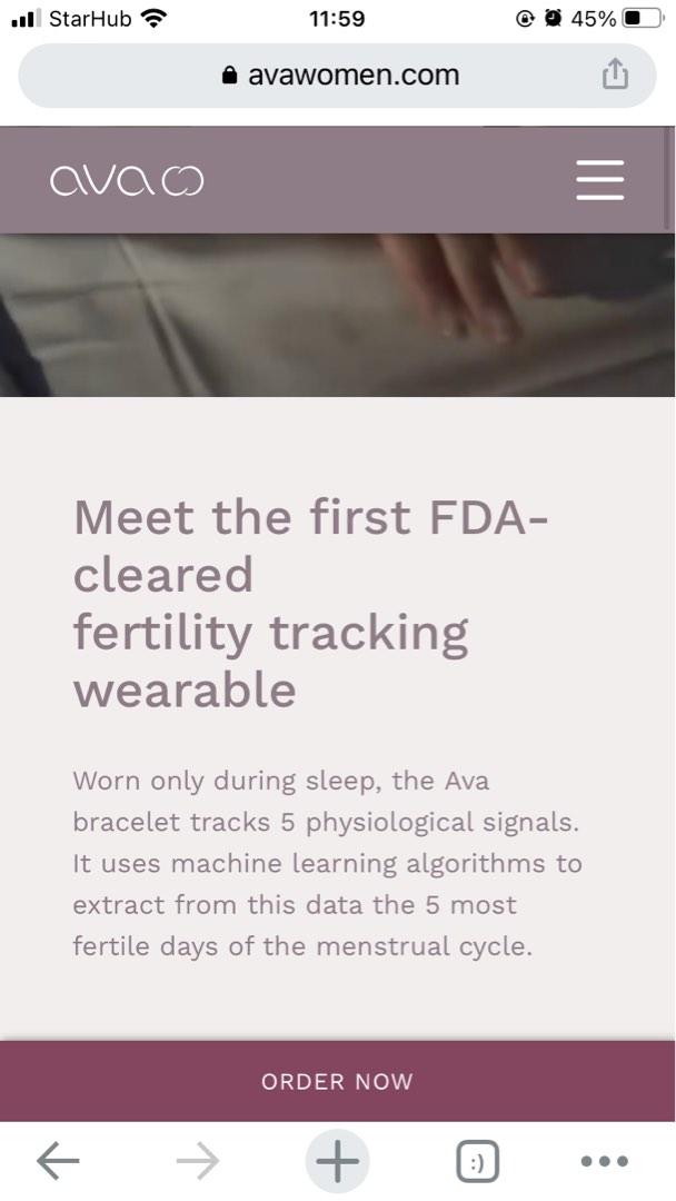 Ava Fertility Tracker, Babies & Kids, Maternity Care on Carousell