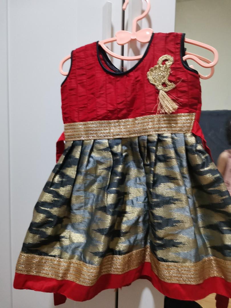 Baby girl Indian outfit Indian costume diwali deepavali traditional, Babies & Kids, Babies