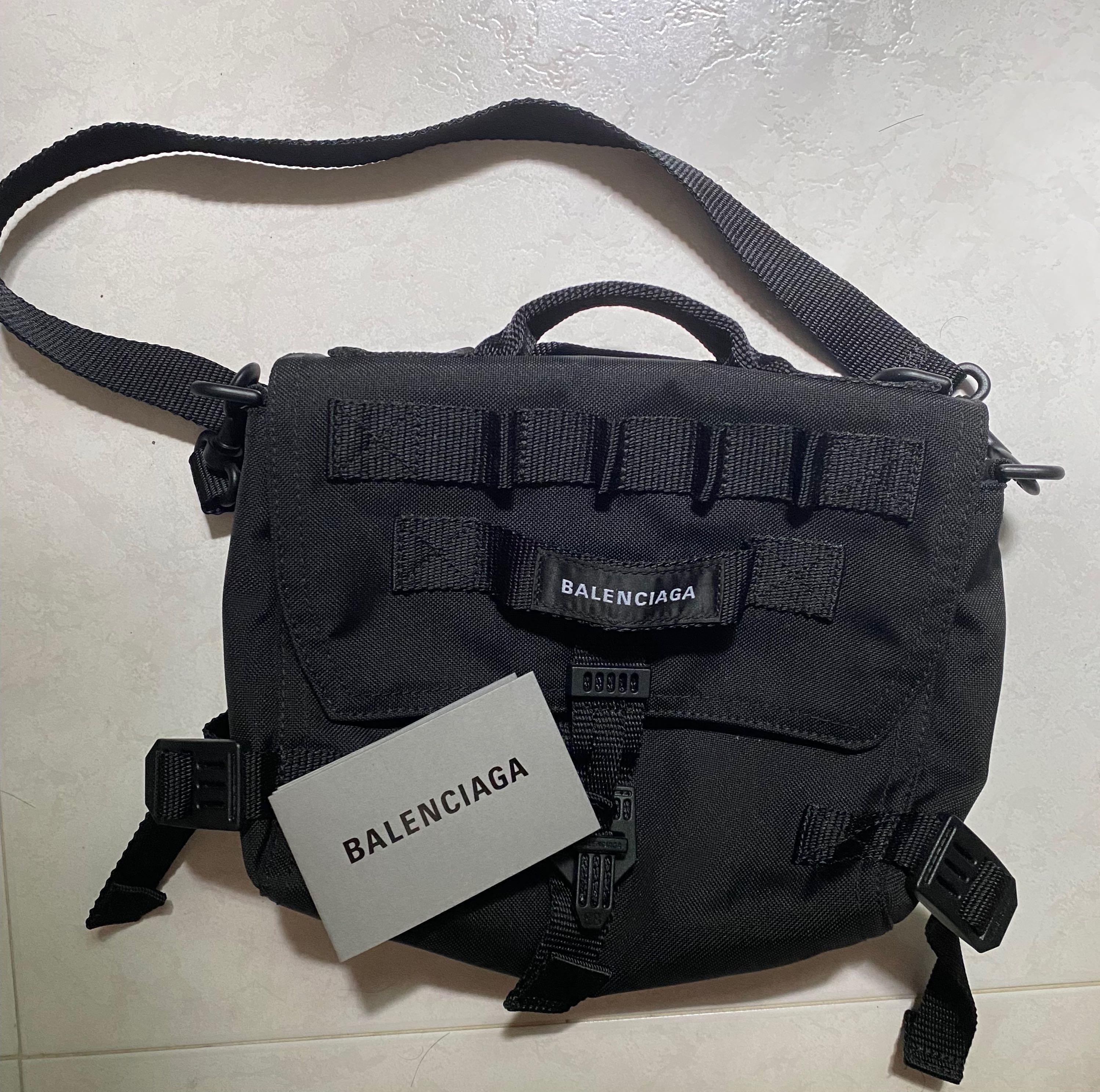 Balenciaga Army embroidered logo messenger bag Mens Fashion Bags Sling  Bags on Carousell