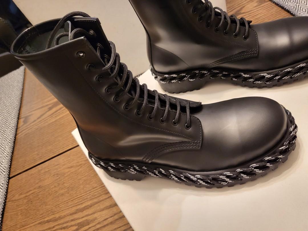 Balenciaga boots mens silver store