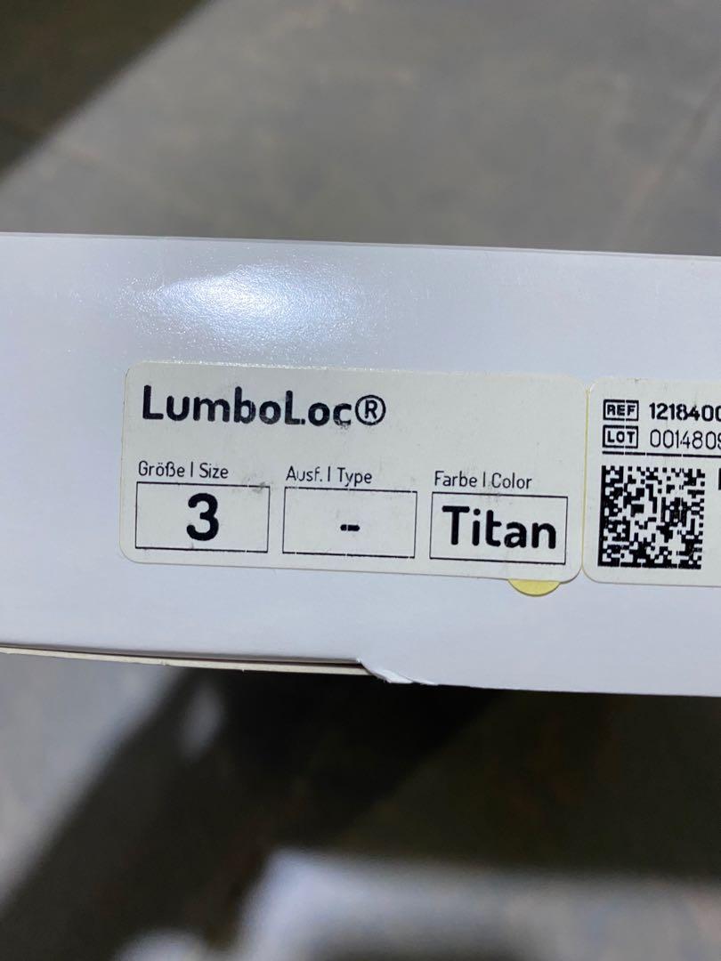 Bauerfeind LumboLoc Backbrace, Health & Nutrition, Braces, Support