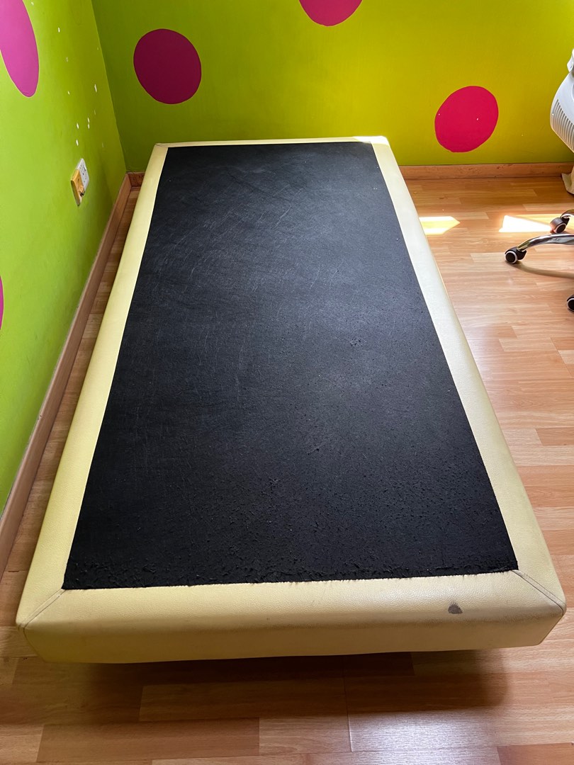 Bed frame with free mattress, Furniture & Home Living, Furniture, Bed