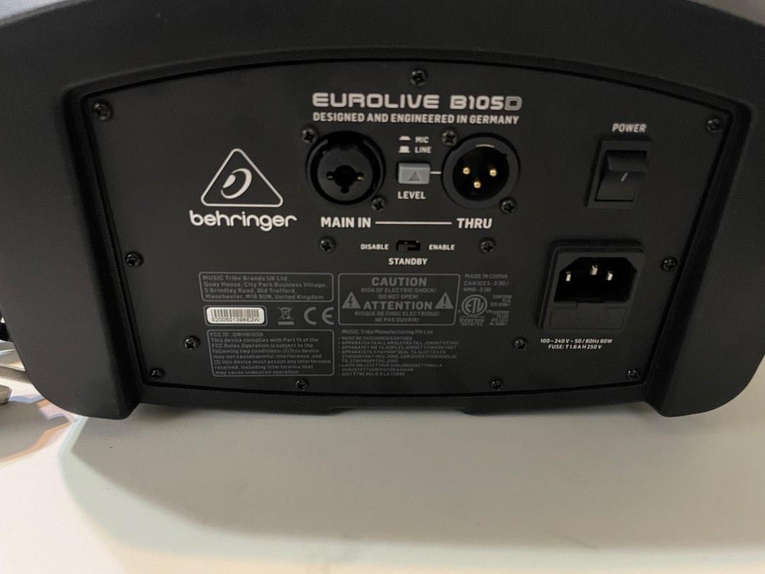 Behringer B105D, Audio, Soundbars, Speakers & Amplifiers on Carousell