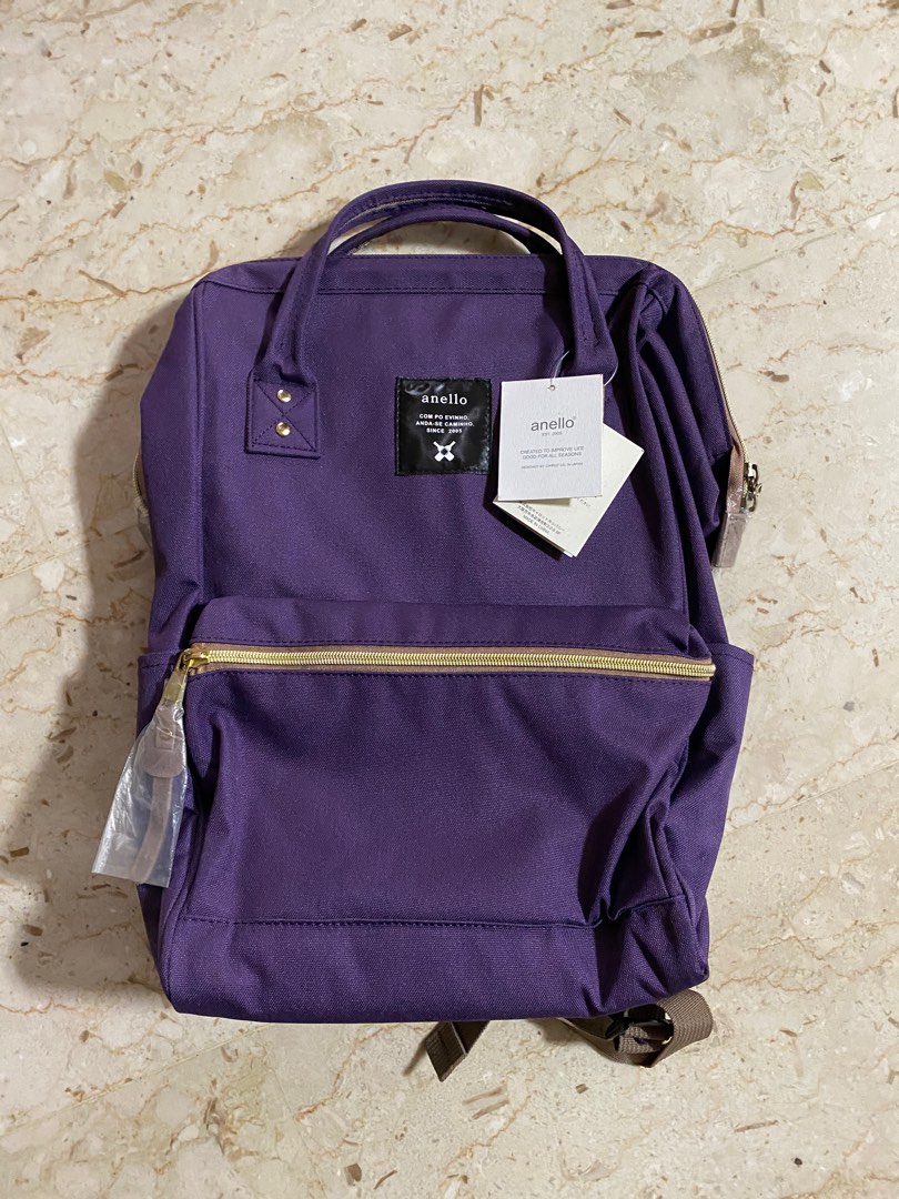 *BNWT* Anello Backpack Purple, Women's Fashion, Bags & Wallets