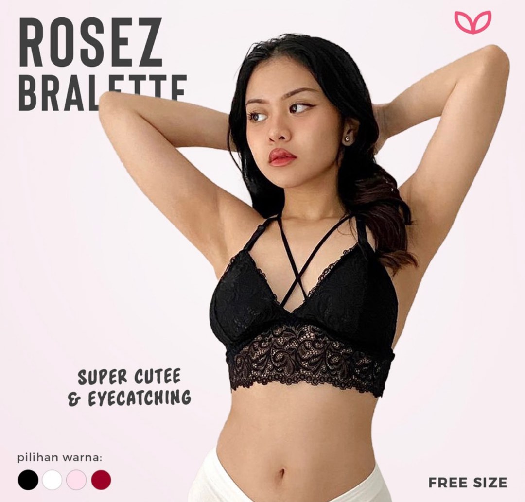 Bralette Black Fesyen Wanita Pakaian Wanita Lainnya Di Carousell