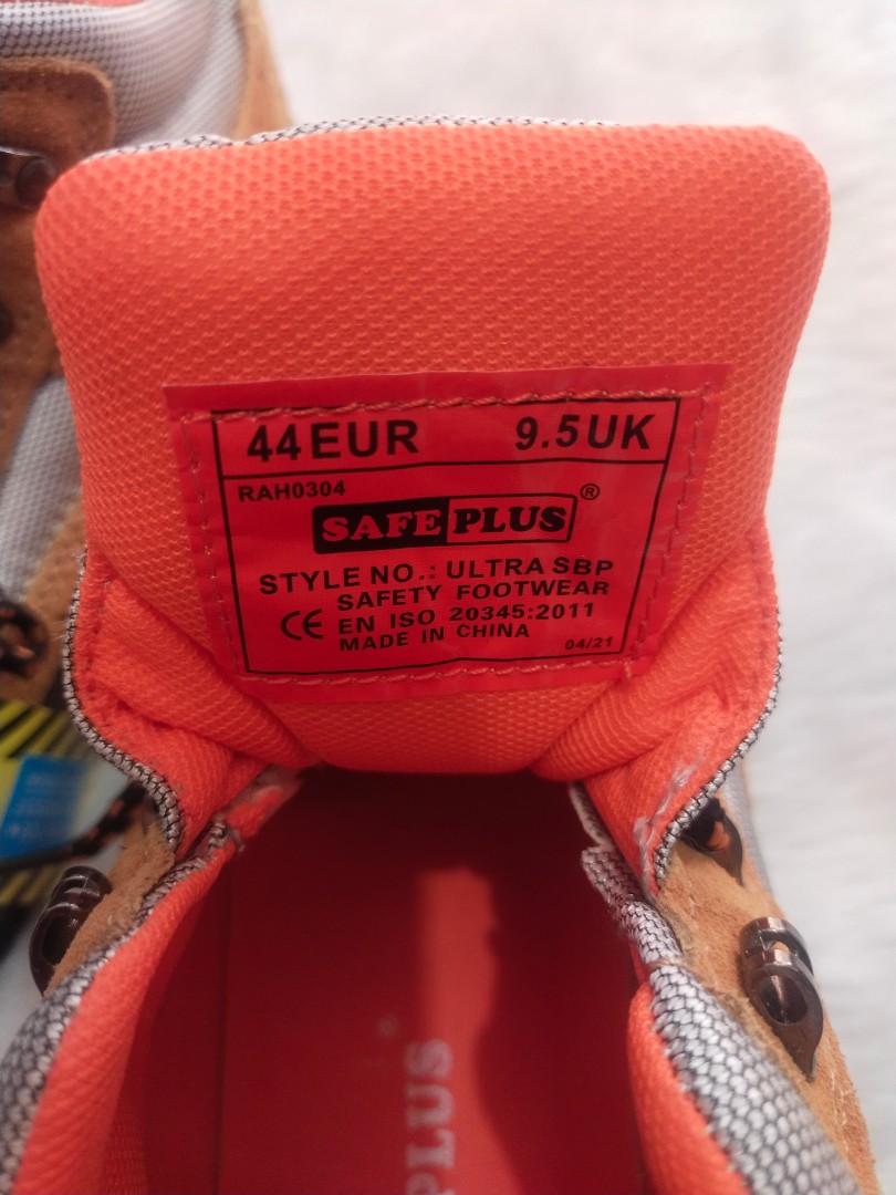 Brand New SAFE PLUS Safety Shoes for Work, Men's Fashion, Footwear