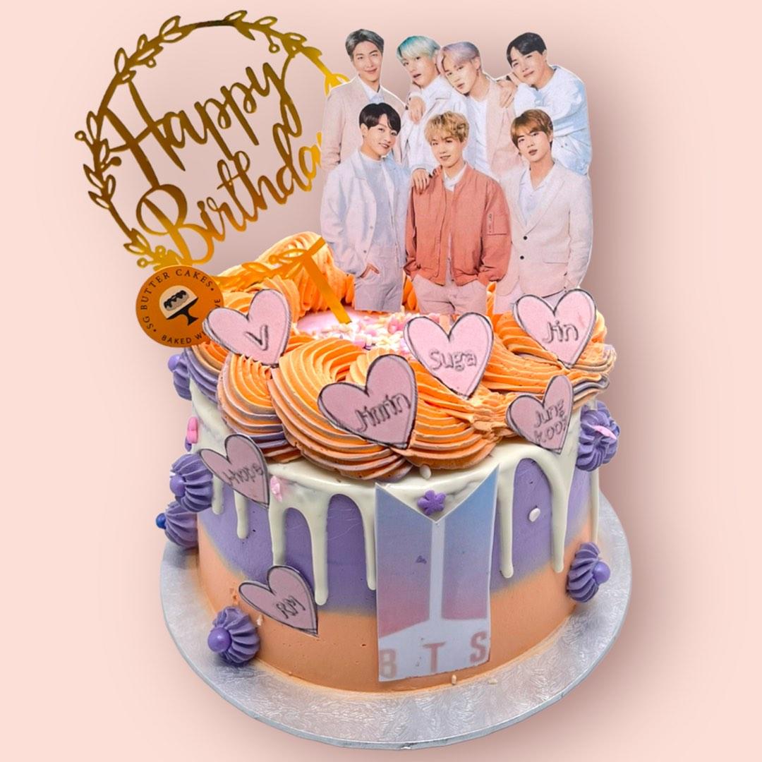 BTS Birthday cake - Decorated Cake by Floralilie - CakesDecor