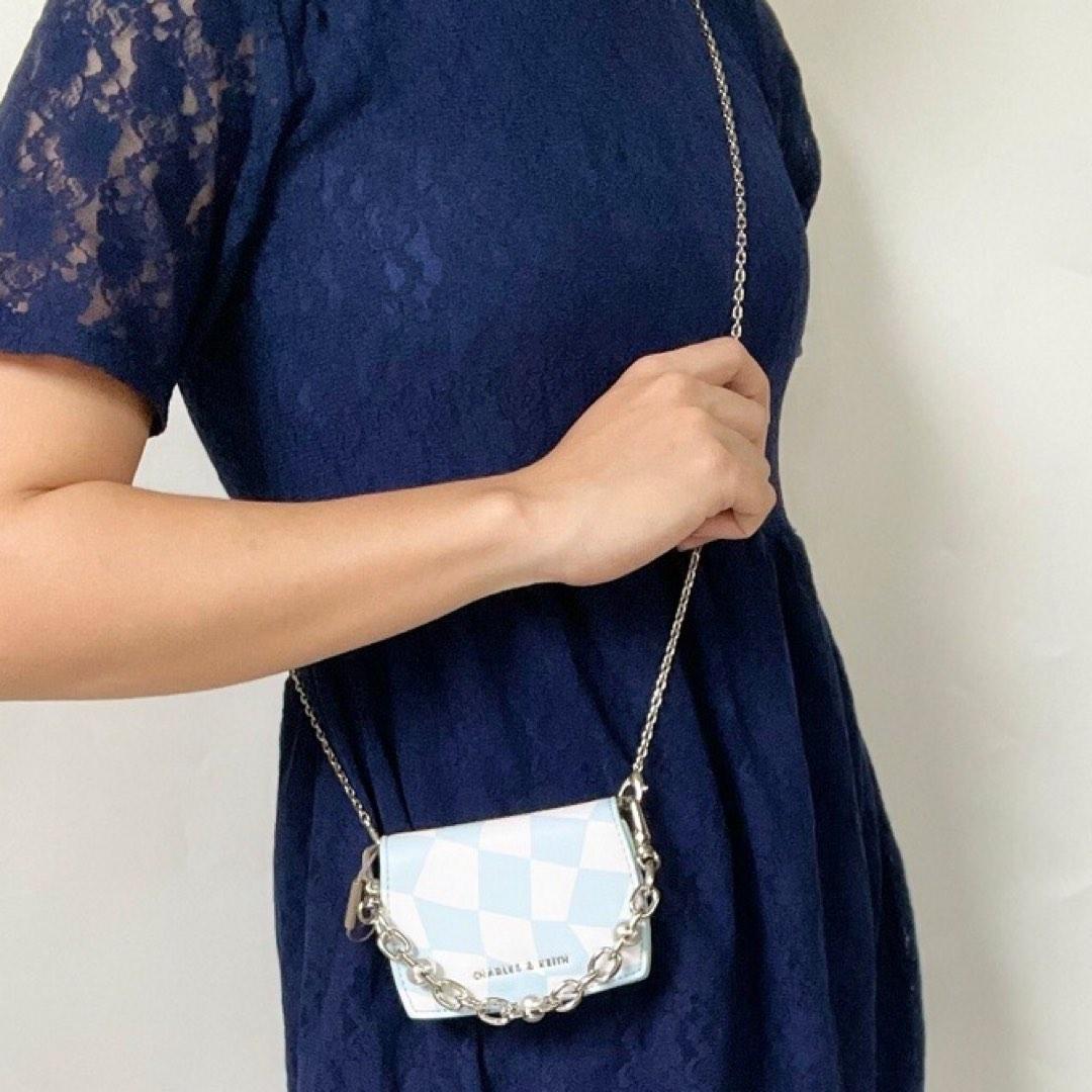 Charles Keith Sling Bag Blue MINI YA
