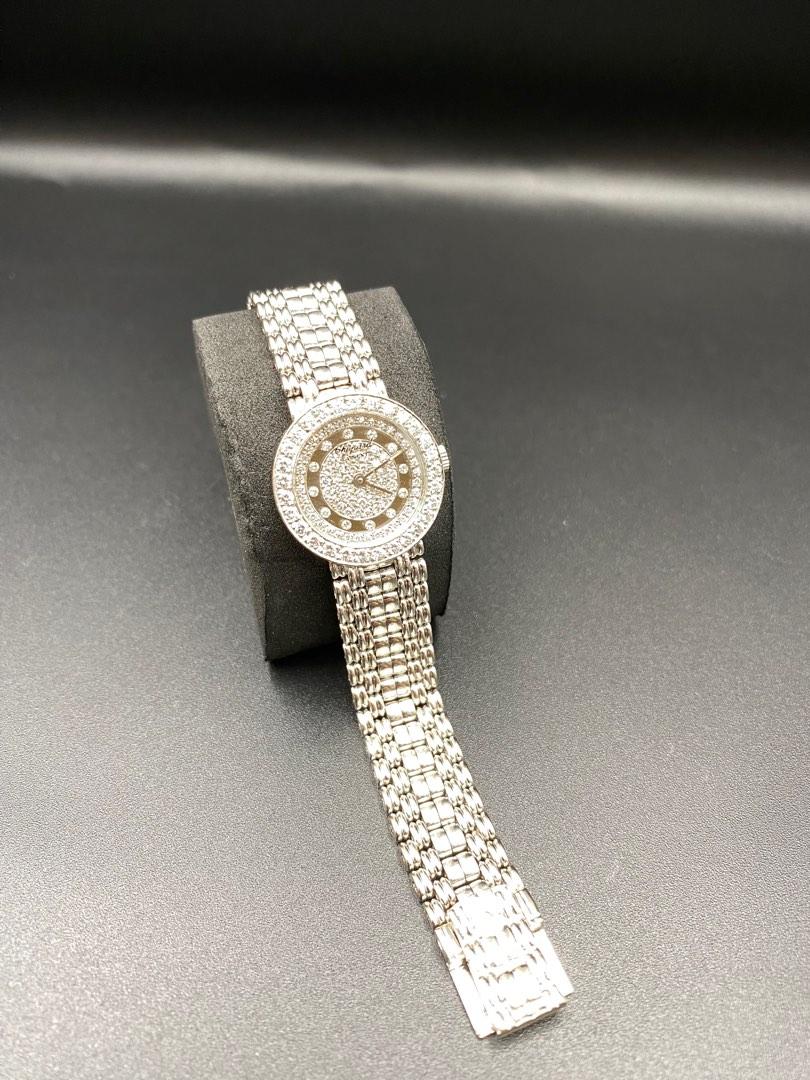 White gold cheap and diamond watch