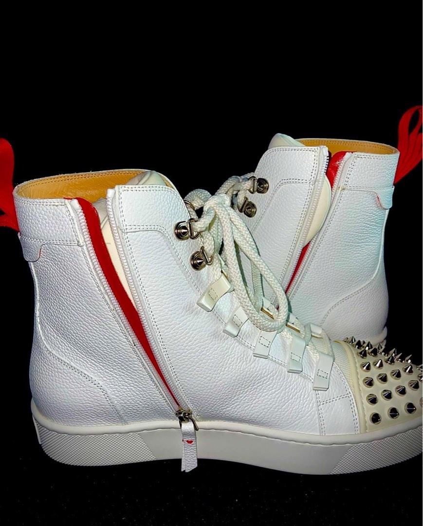 Christian louboutin spiked trainers on sale