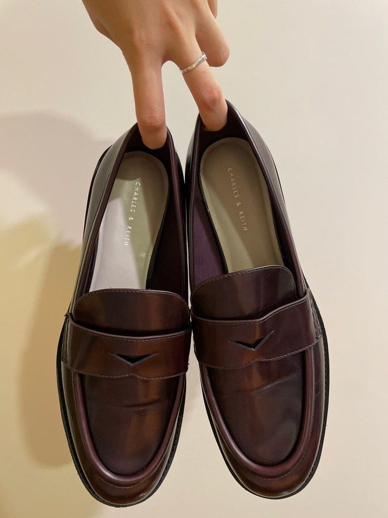 mens chunky penny loafers