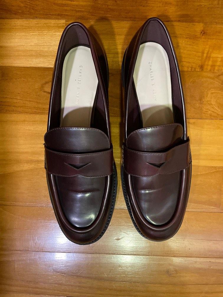 mens chunky penny loafers