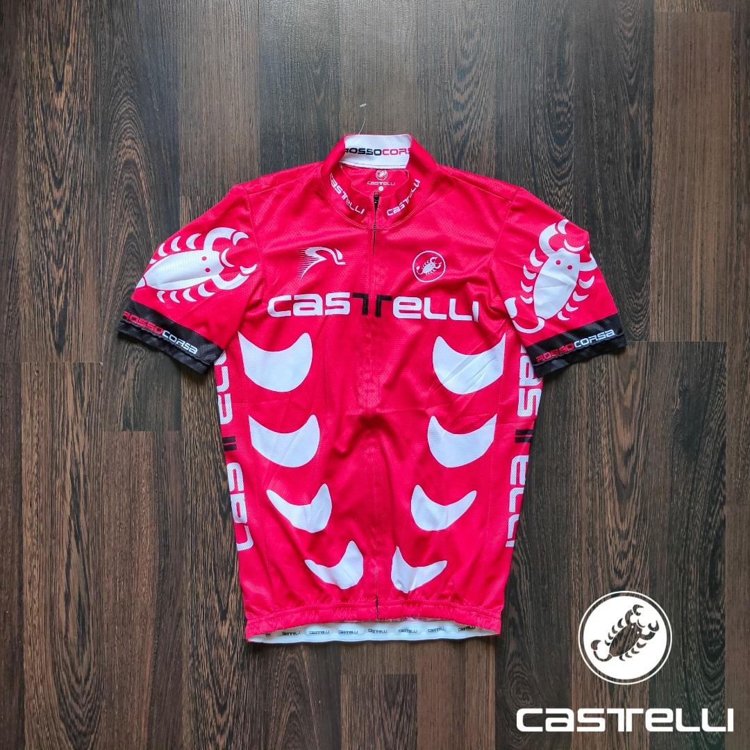 CLASSIC CASTELLI CYCLING JERSEY | Bicycle Kit (Category: Activewear) located in Cebu City. Submitted by denimholic (Listing ID 1190105154, Image 1). Description: 🚴Authentic Preloved Castellii Cycling Jersey 🔹LARGE fit To MED (W15.5in/L22-23in) 🔹100% Polyester / Nylon, Half Zip 🔹9.0 / 10 excellent condition 🔹Made in Romania.