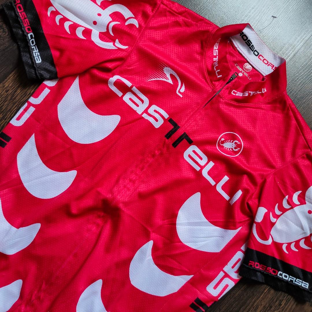 CLASSIC CASTELLI CYCLING JERSEY | Bicycle Kit (Category: Activewear) located in Cebu City. Submitted by denimholic (Listing ID 1190105154, Image 3). Description: 🚴Authentic Preloved Castellii Cycling Jersey 🔹LARGE fit To MED (W15.5in/L22-23in) 🔹100% Polyester / Nylon, Half Zip 🔹9.0 / 10 excellent condition 🔹Made in Romania.