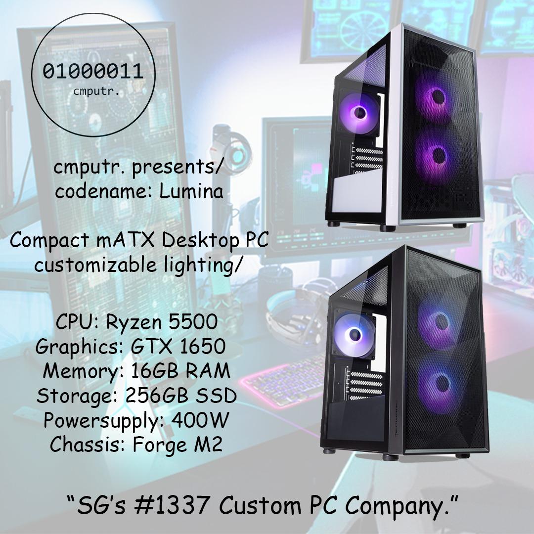 cmputr. Custom PC Desktop Builder AMD Ryzen Intel nVidia Gaming Office ...
