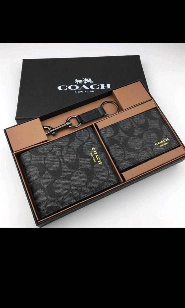 Coach 2 in 1 Men s Short Bifold Wallet F74586 Men s Fashion