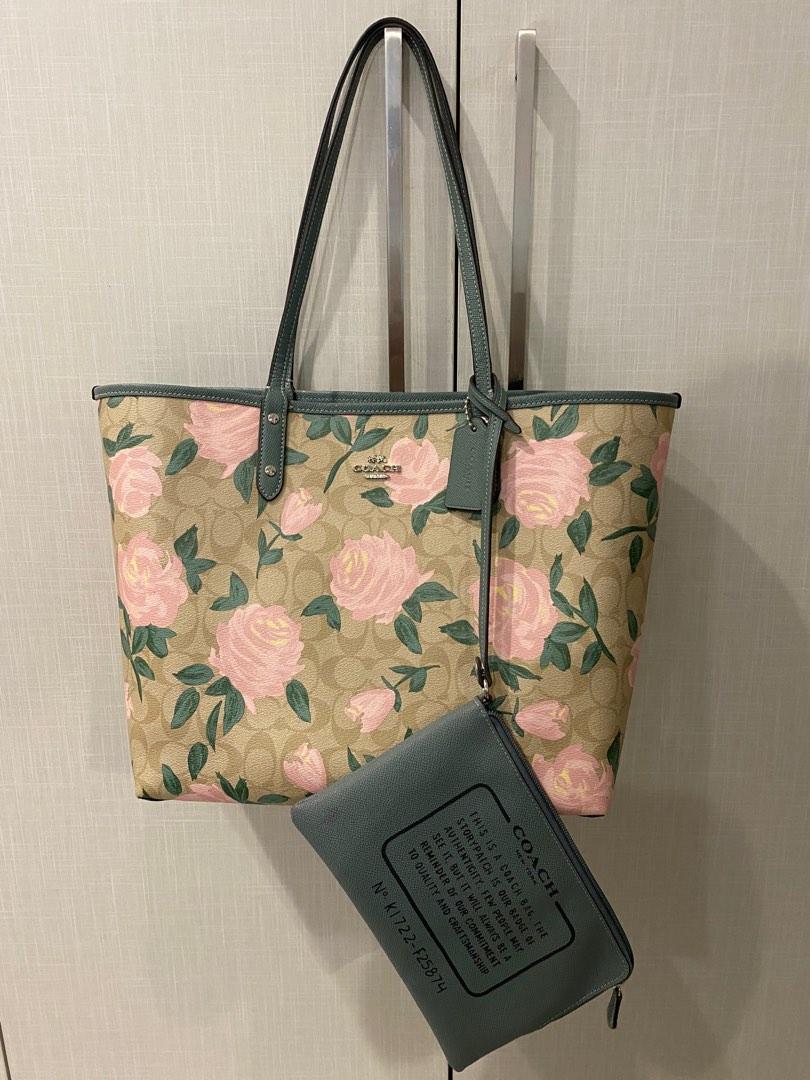 Coach Reversible City Tote With Camo Rose Floral Print, Luxury, Bags &  Wallets on Carousell