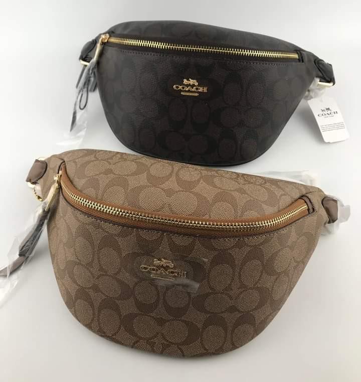 Coach Waistbag/Chestbag Brown and Dark Brown Color, Women's Fashion