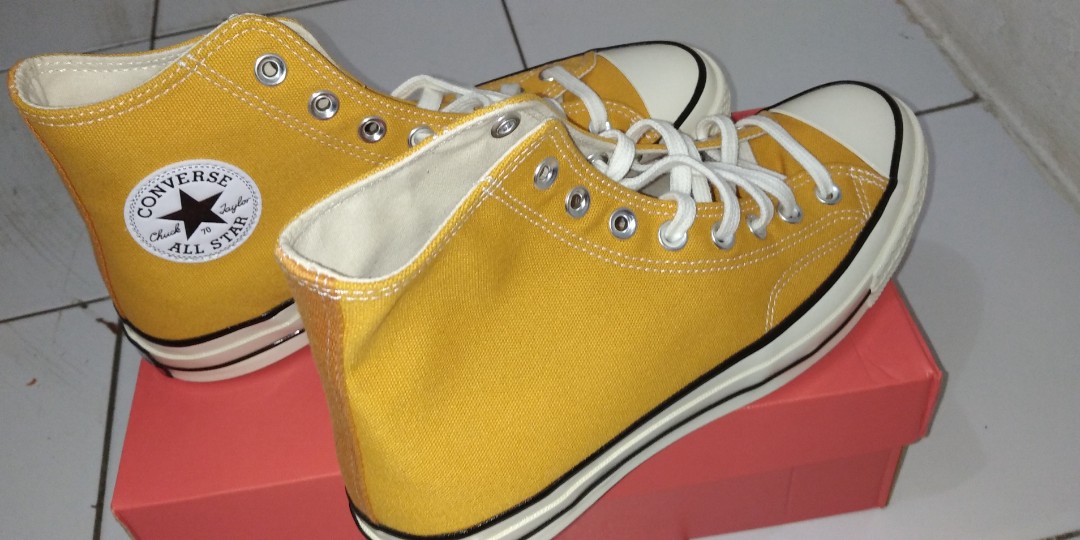 Converse 70s High Sunflower 162054c Fesyen Pria Sepatu Sneakers Di