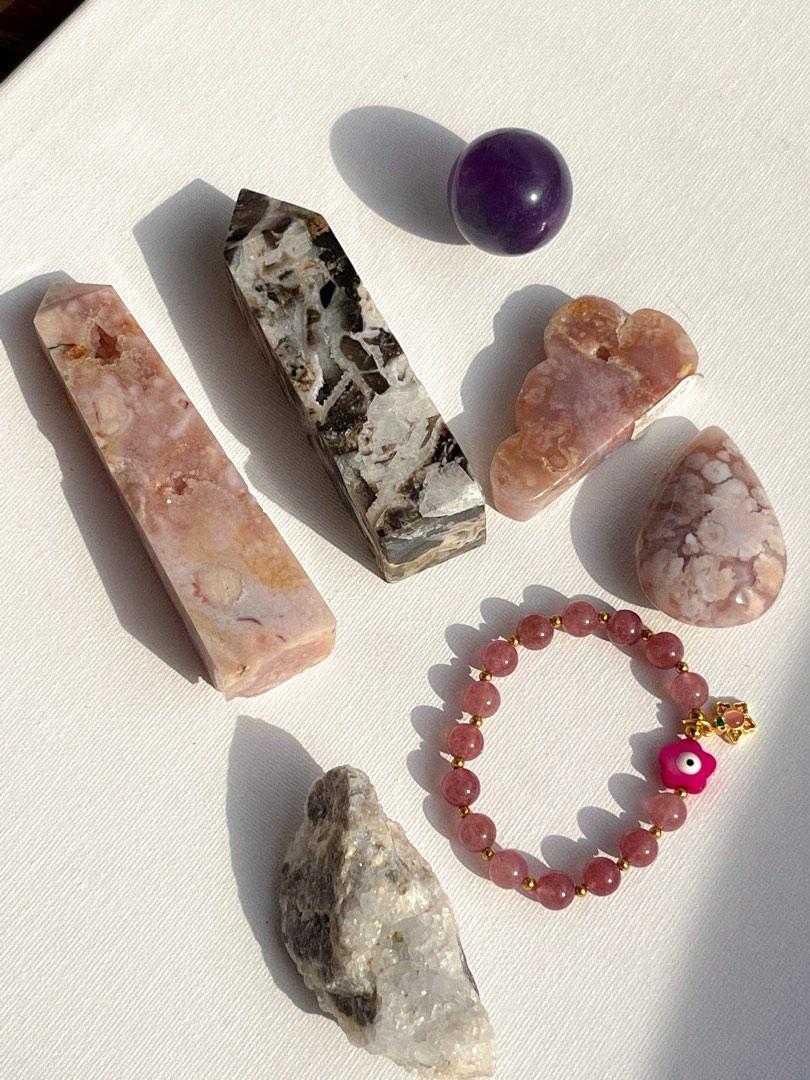 Crystal Bundle ( Towers, Raw, Sphere, Carvings), Furniture & Home