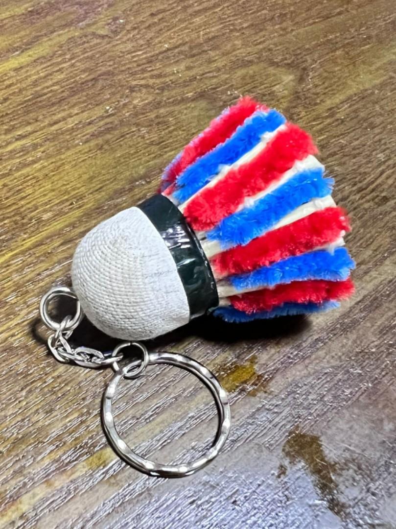 Custom badminton shuttlecock keychain Sports Equipment Sports